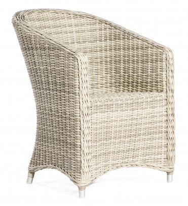 Sessel "Solana" Alu/Kunststoffgeflecht white-coral von SonnenPartner