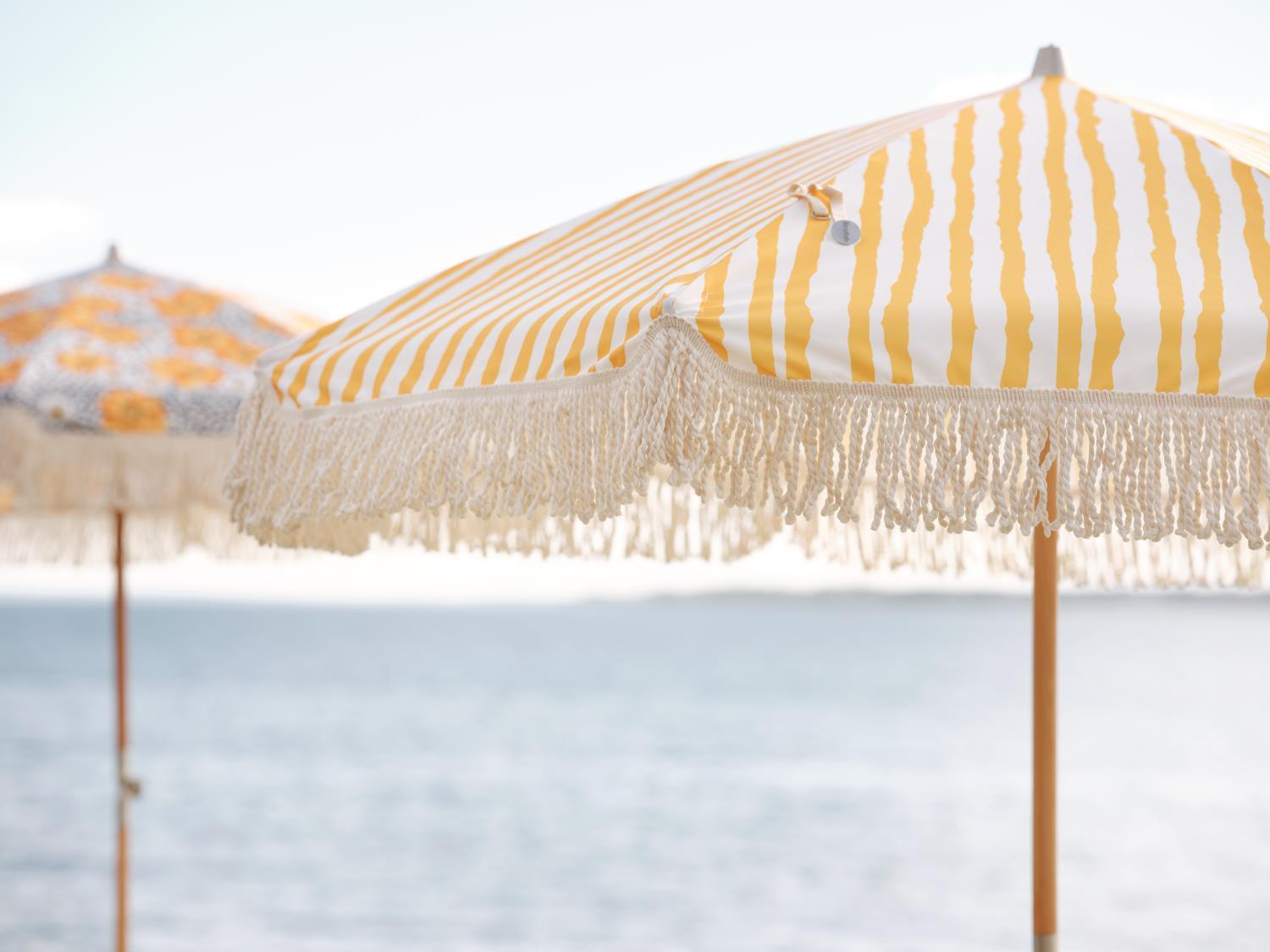 Brafab Sonnenschirm Gatsby Ø180 cm gelb gestreift