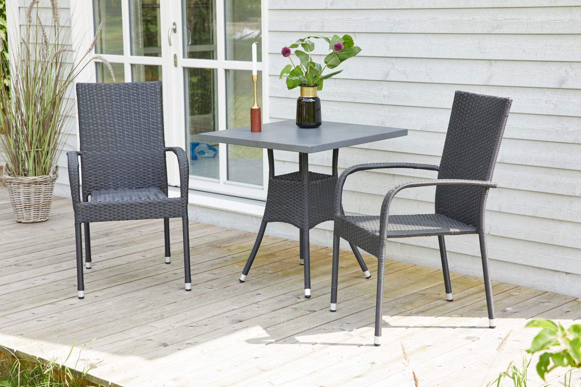 Polyrattan Gastrostuhl GAST schwarz