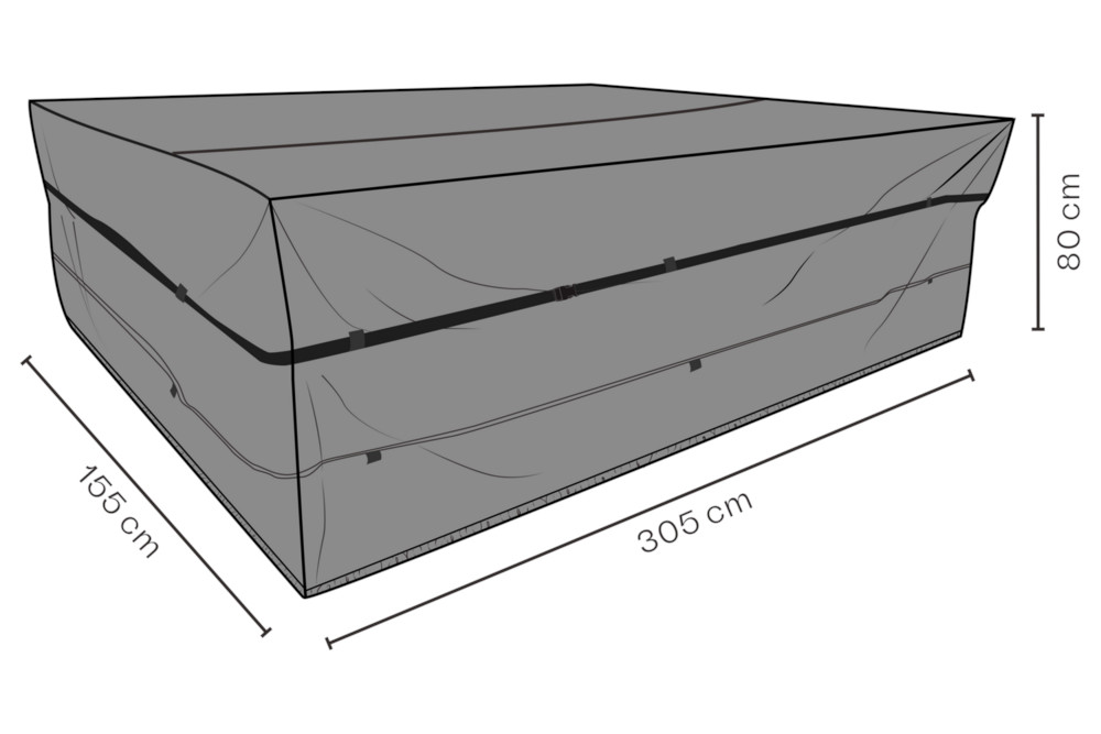 Brafab Abdeckung 305x155x80 cm