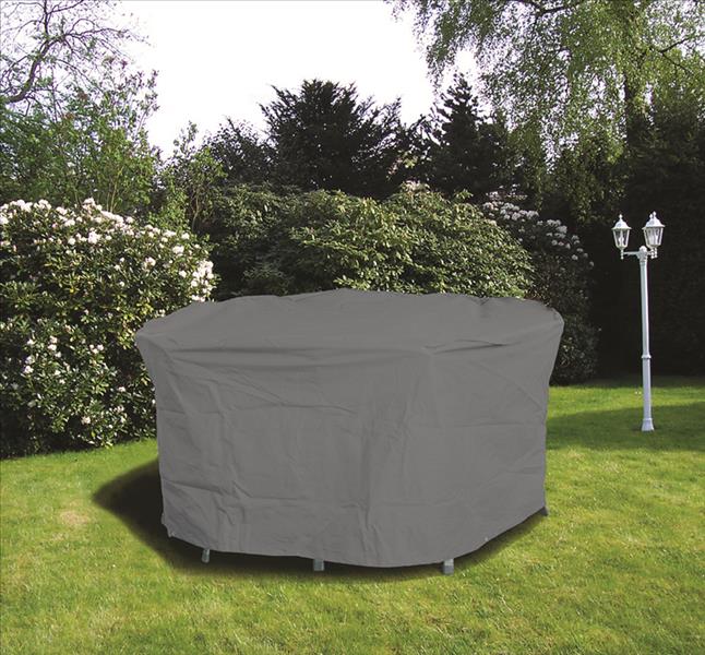 Schutzhülle für runde Tische 125cm Polyester anthrazit