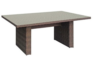 Tisch BONO Kunststoffgeflecht/Stahlgestell 200 x 100 cm