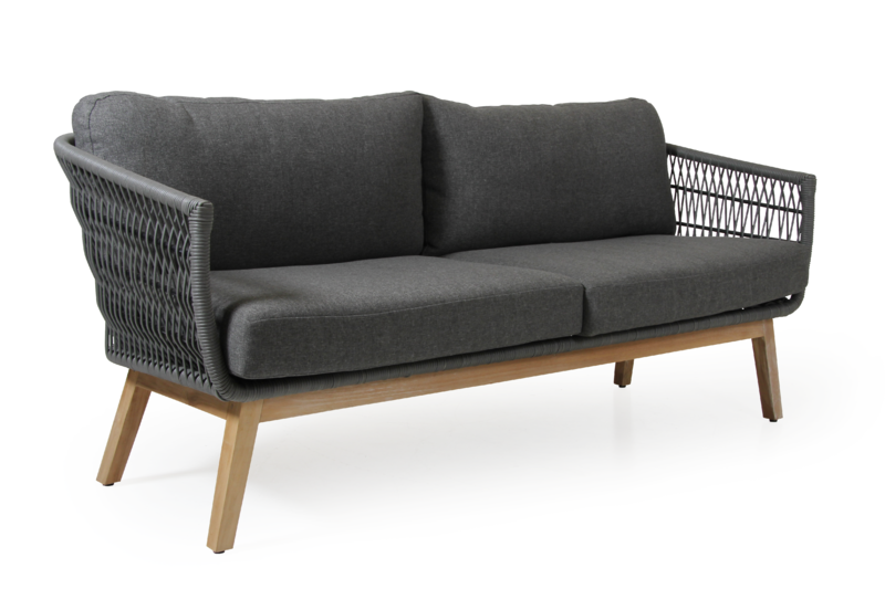 Brafab Kenton 3-Sitzer Sofa grau inkl. Kissen