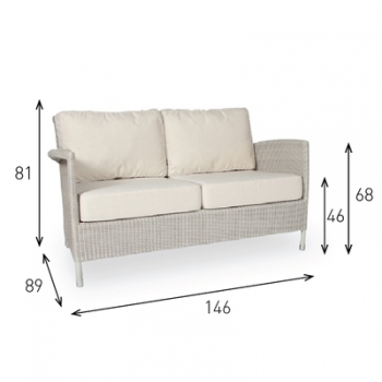 Vincent Sheppard Sofa Safi 2-Sitzer Old Lace