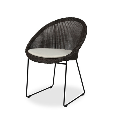 Vincent Sheppard GIPSY DINING CHAIR Black Frame, Mocca