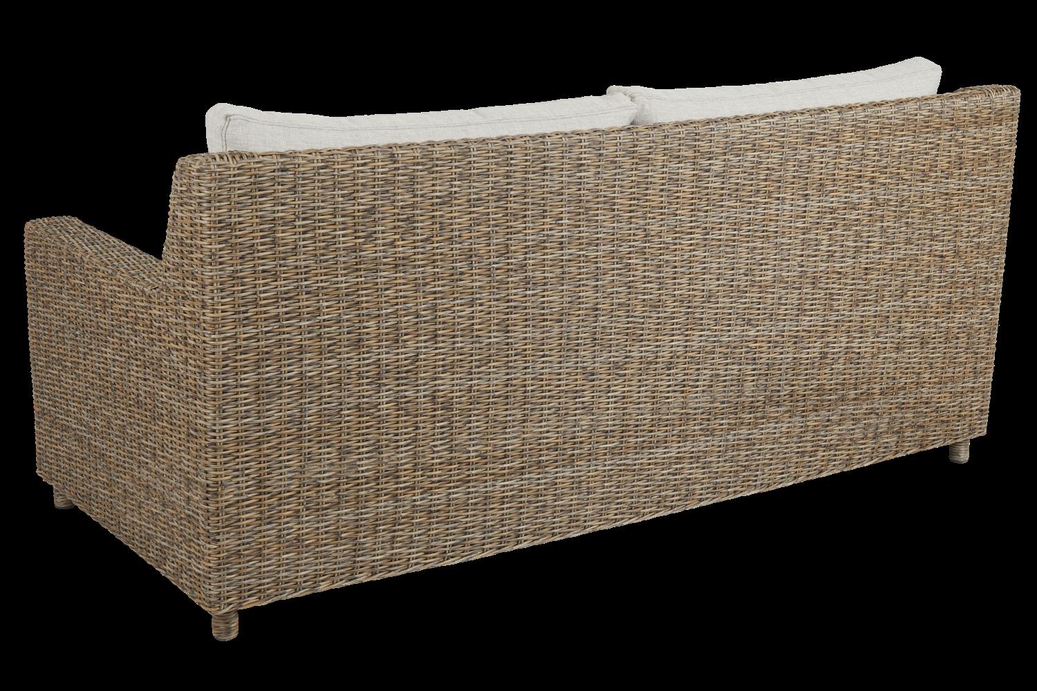 Brafab Sandkorn 2,5-Sitz Sofa natur mit Kissen