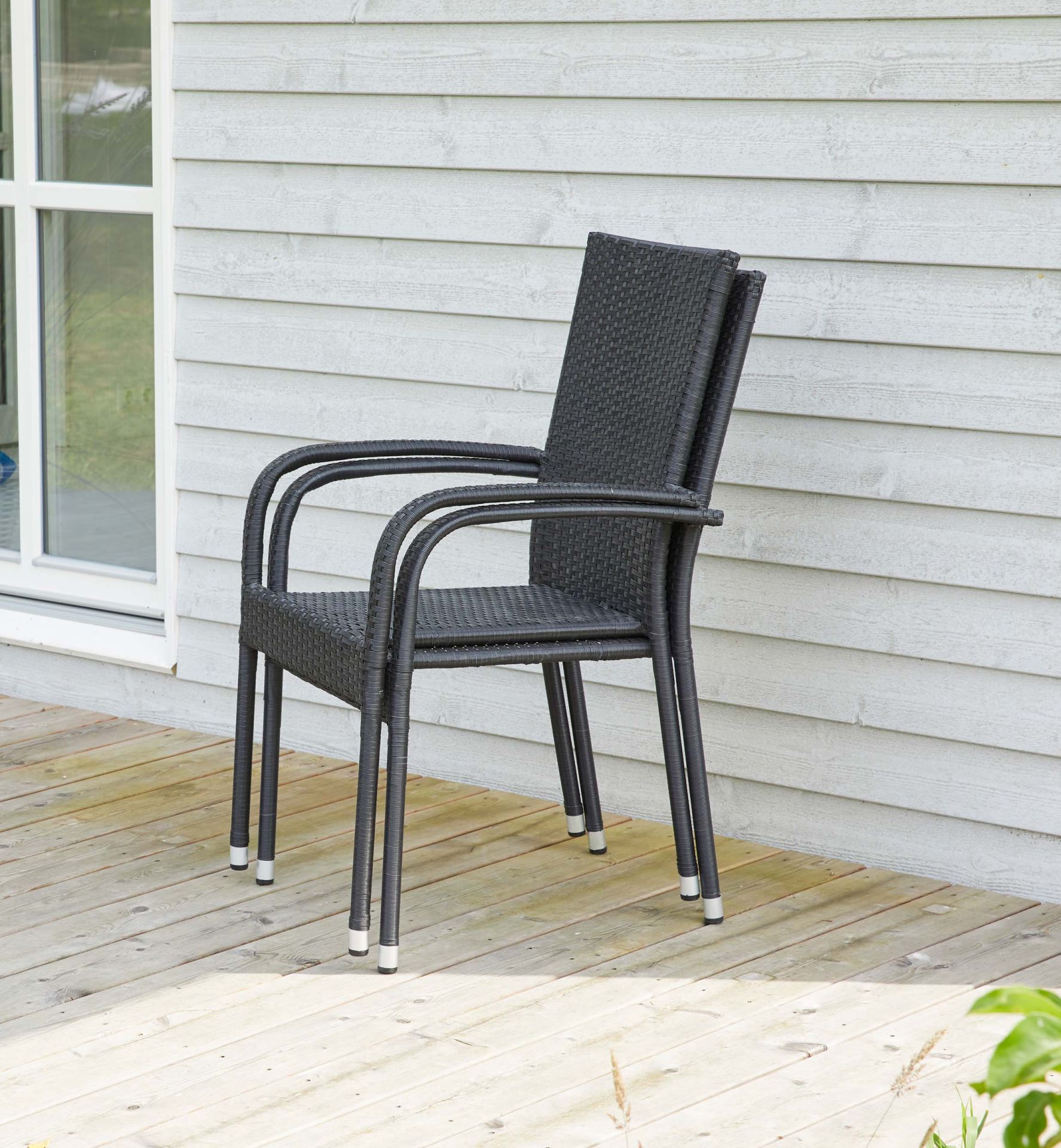 Polyrattan Gastrostuhl GAST schwarz
