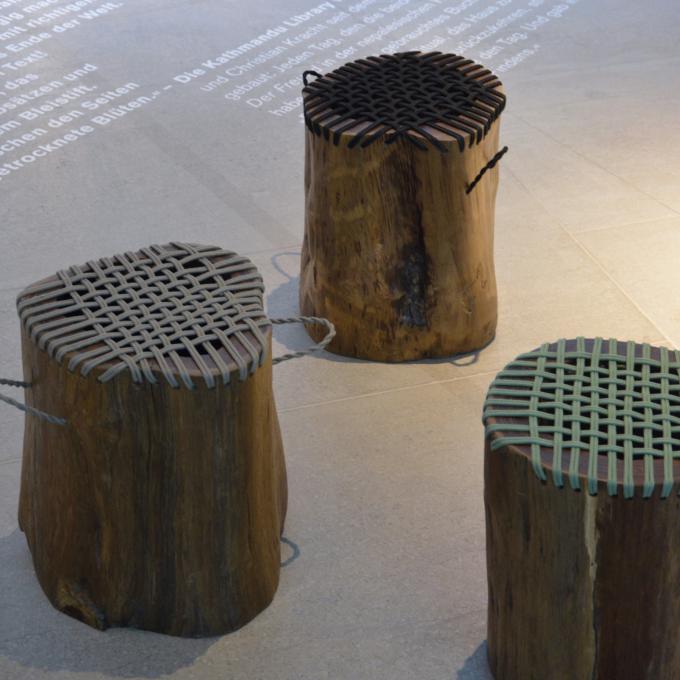 Jan Kurtz Sessel cono Hocker schwarz