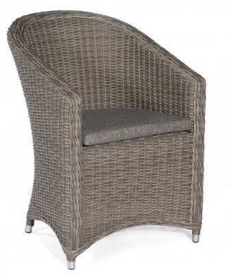 Sessel "Solana" Alu/Kunststoffgeflecht stone-grey von SonnenPartner