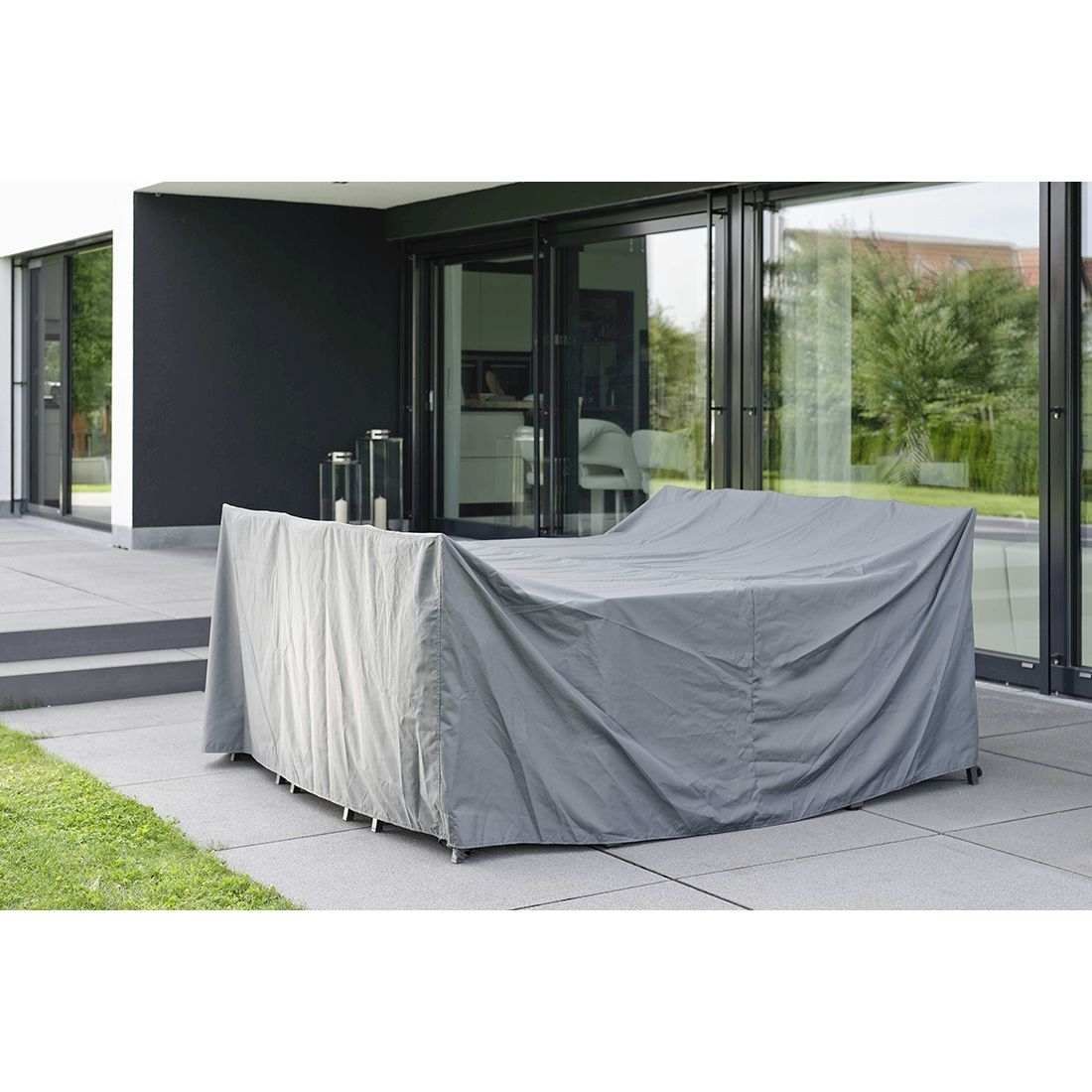 STERN Schutzhülle für Sitzgruppe 300x220x90cm mit Bindebändern grau