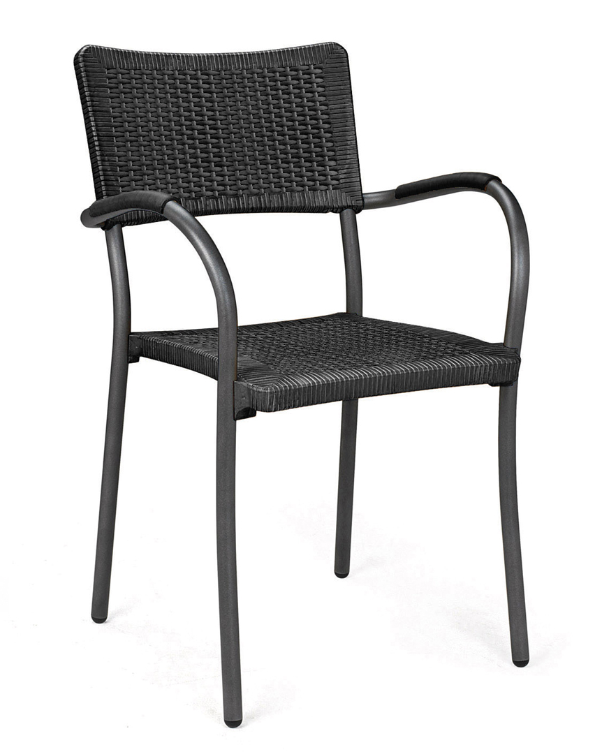 Nardi Bistroset Artica Wicker mit Step Tisch Anthrazit