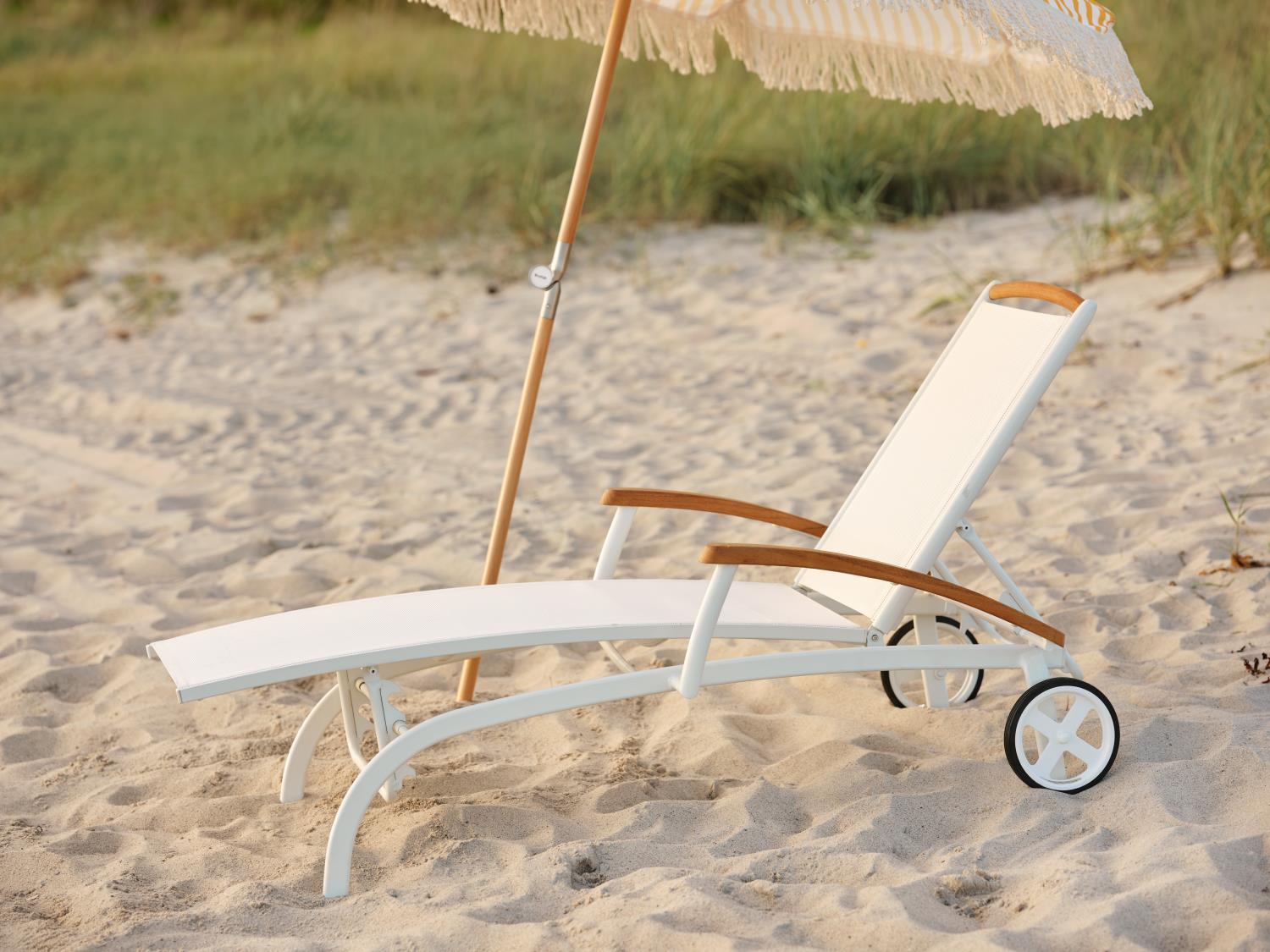 Brafab Sonnenschirm Gatsby Ø180 cm gelb gestreift