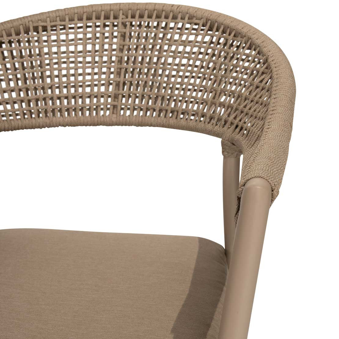 Taste by 4 Seasons Outdoor Sienna Stapelstuhl Rope Latte inkl. Kissen