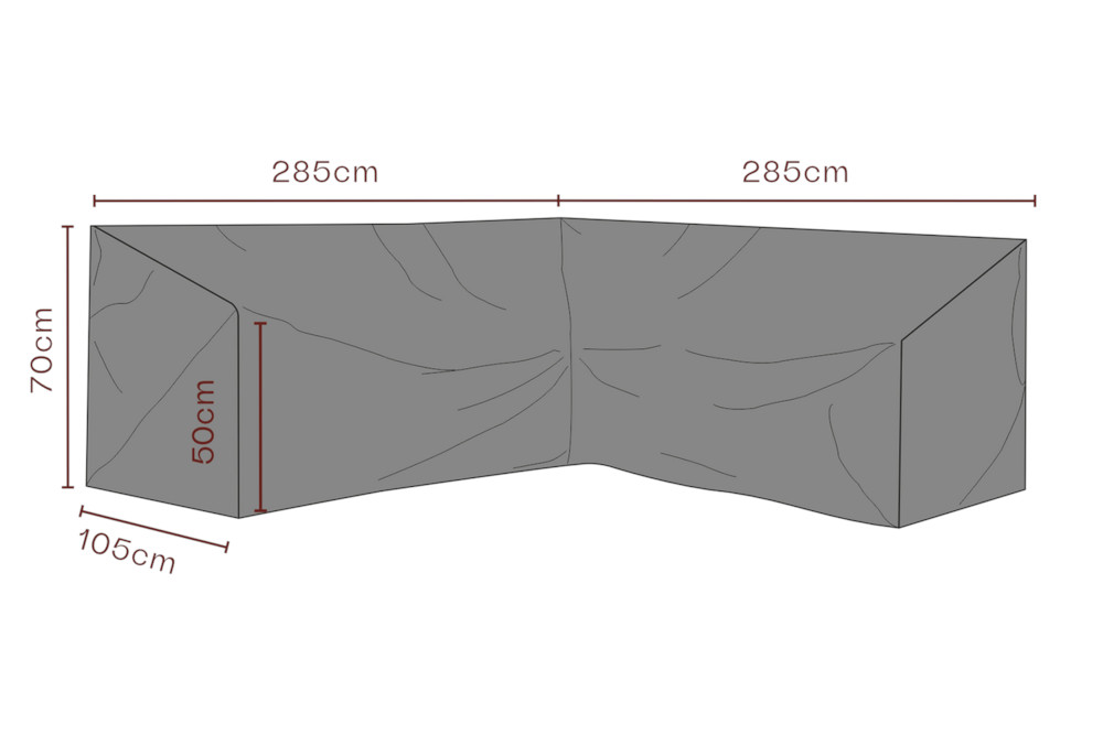 Brafab Abdeckung 285/285x70x105 cm