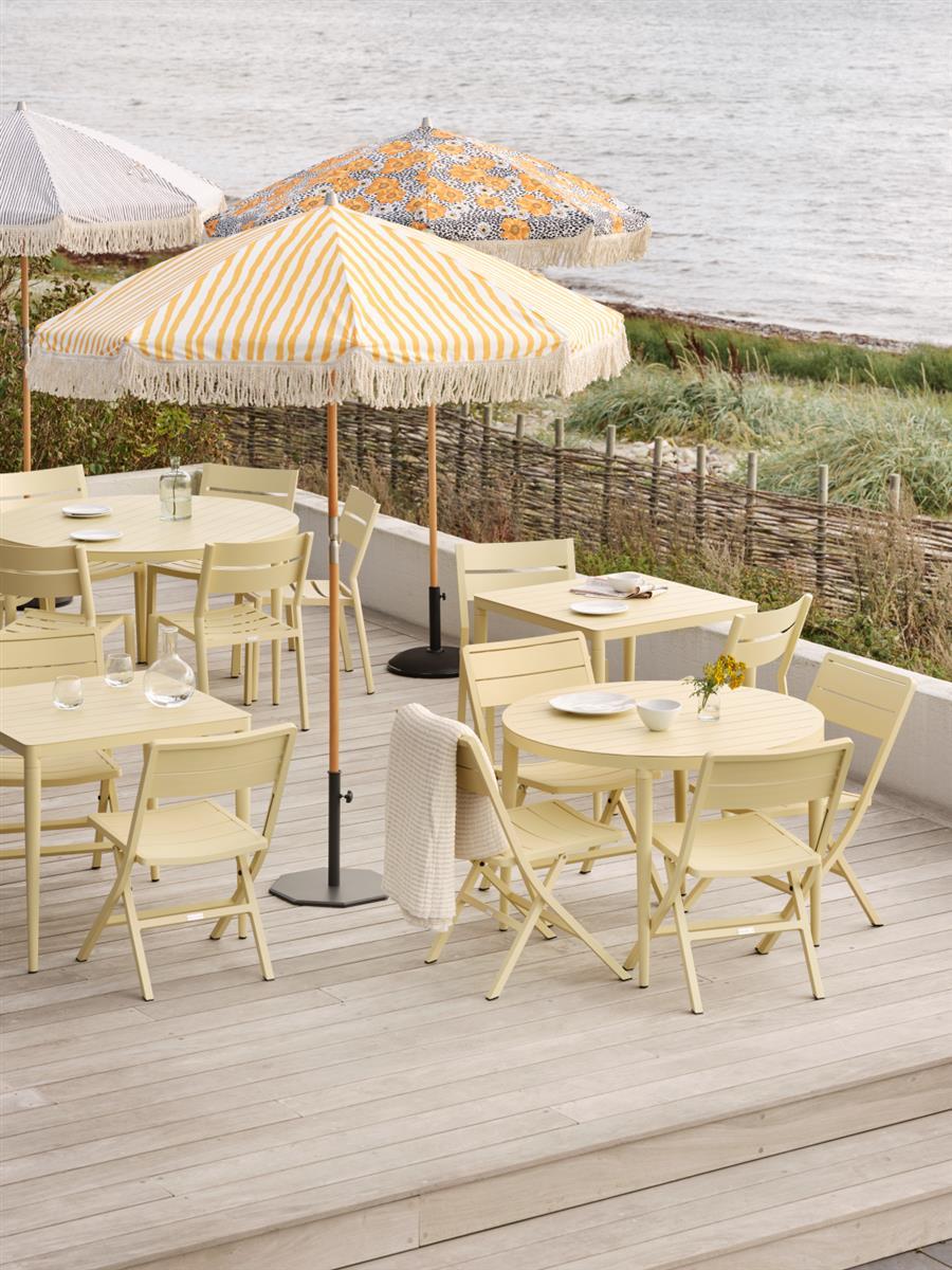 Brafab Sonnenschirm Gatsby Ø180 cm gelb gestreift