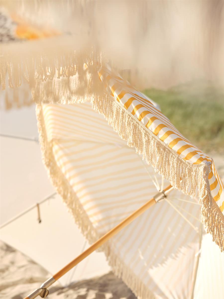 Brafab Sonnenschirm Gatsby Ø180 cm gelb gestreift