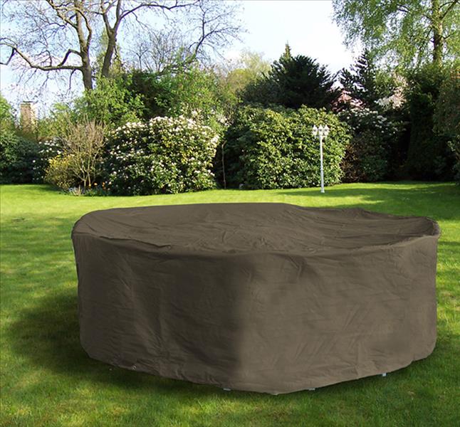 Schutzhülle für Sitzgruppe oval 230x135 Polyester anthrazit