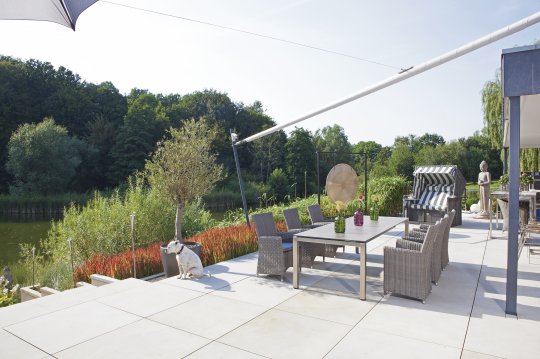 Sessel "Ikarus"
 Kunststoffgeflecht stone grey von SonnenPartner