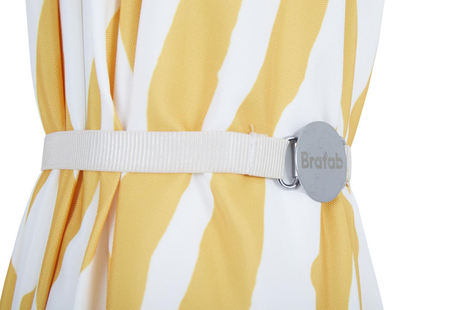 Brafab Sonnenschirm Gatsby Ø180 cm gelb gestreift